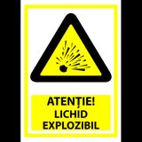 Indicator pentru atentie lichid exploziv